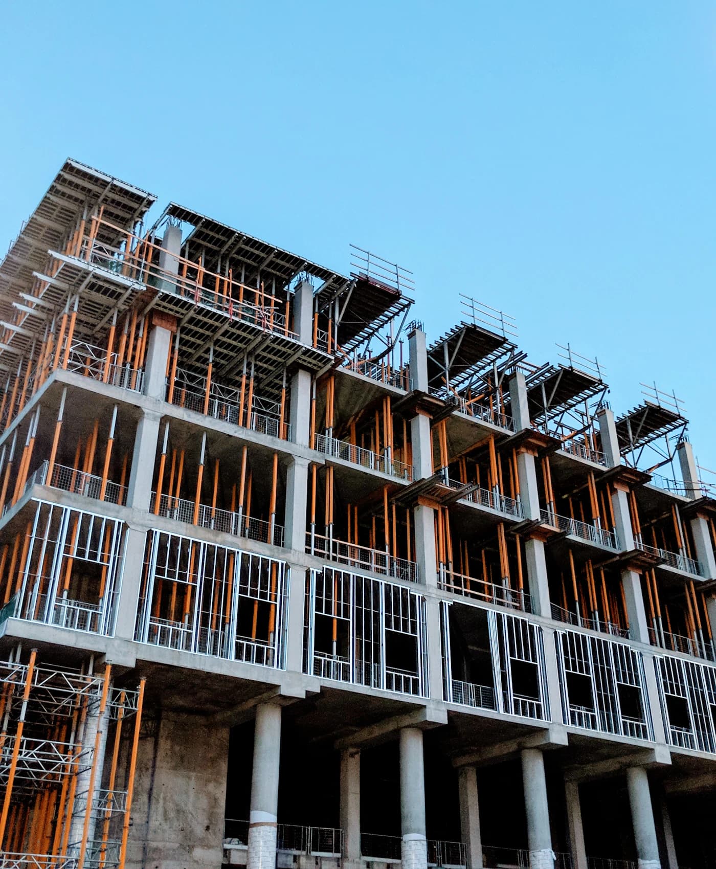 Building frame under construction