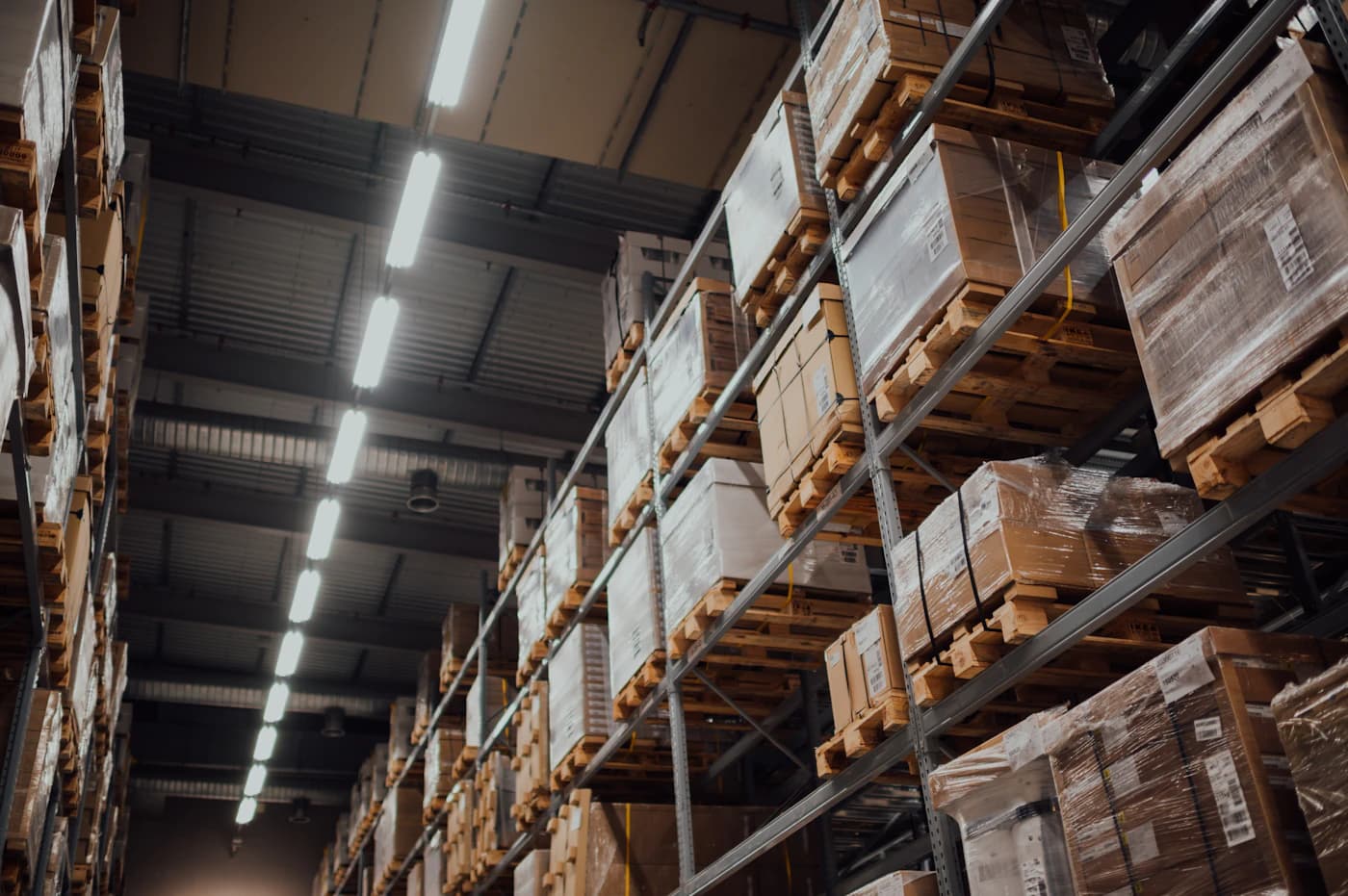Stocked materials store racking